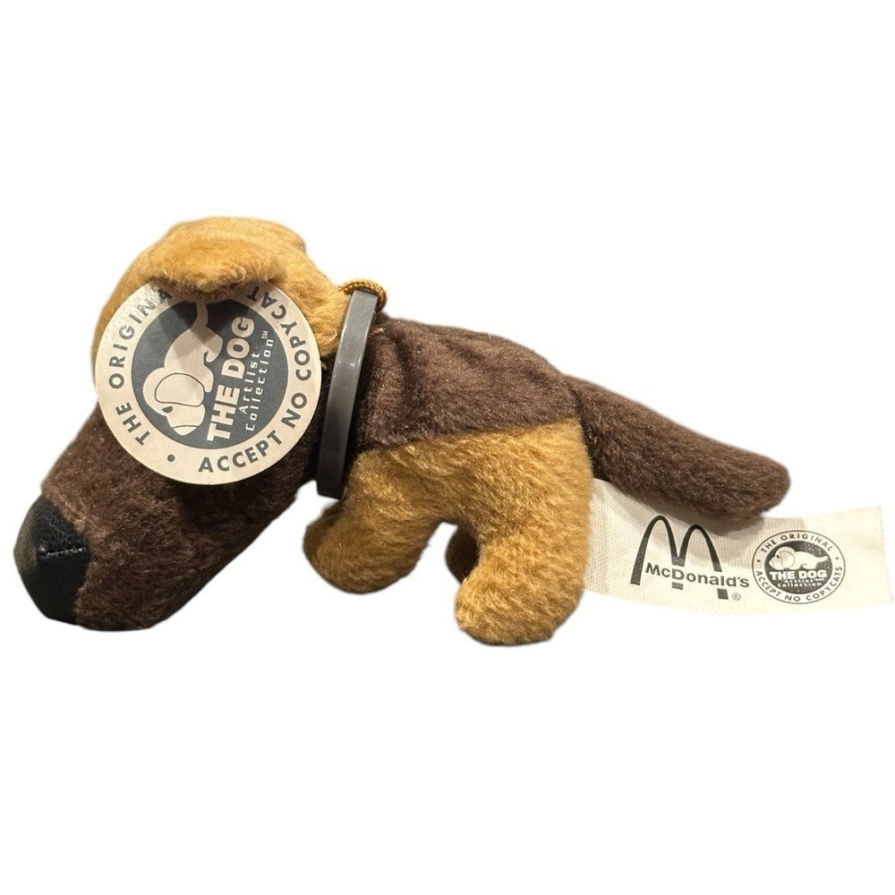 Vintage 2004 McDonald's The Dog German Shepherd Plush Toy Artist Collection